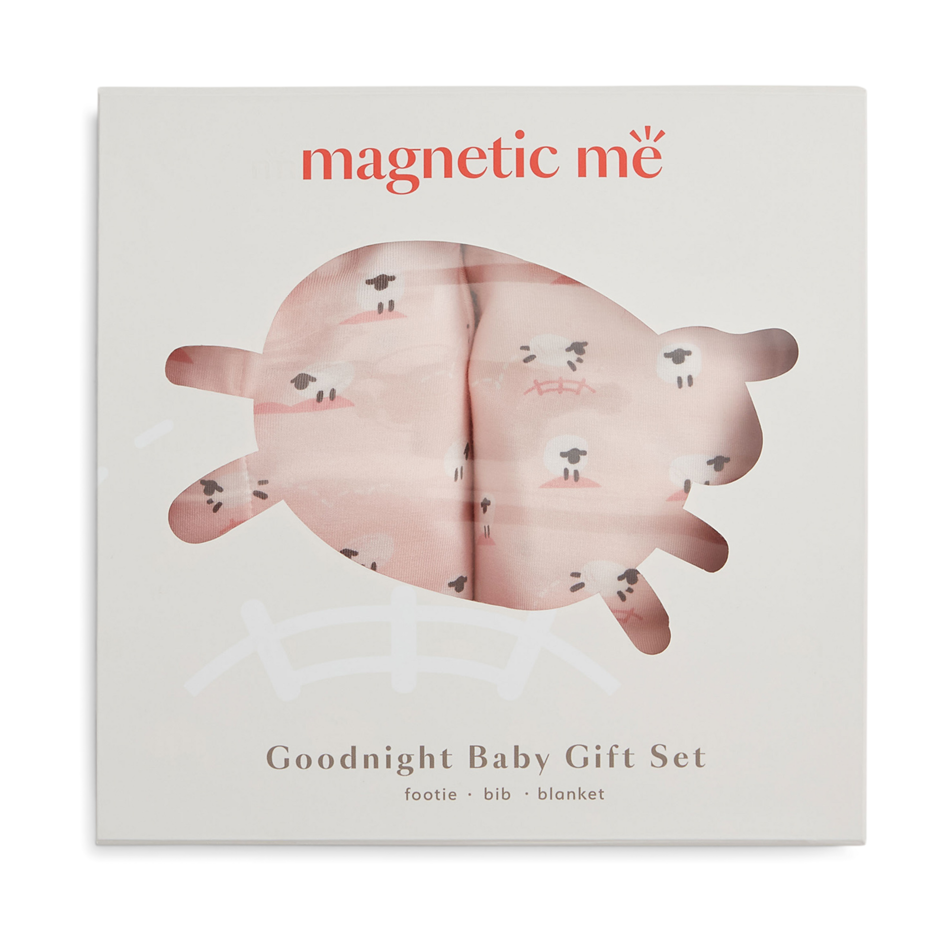 Magnetic Me Modal Magnetic 3 Piece Gift Set - Ba Ba Baby Pink, Newborn.