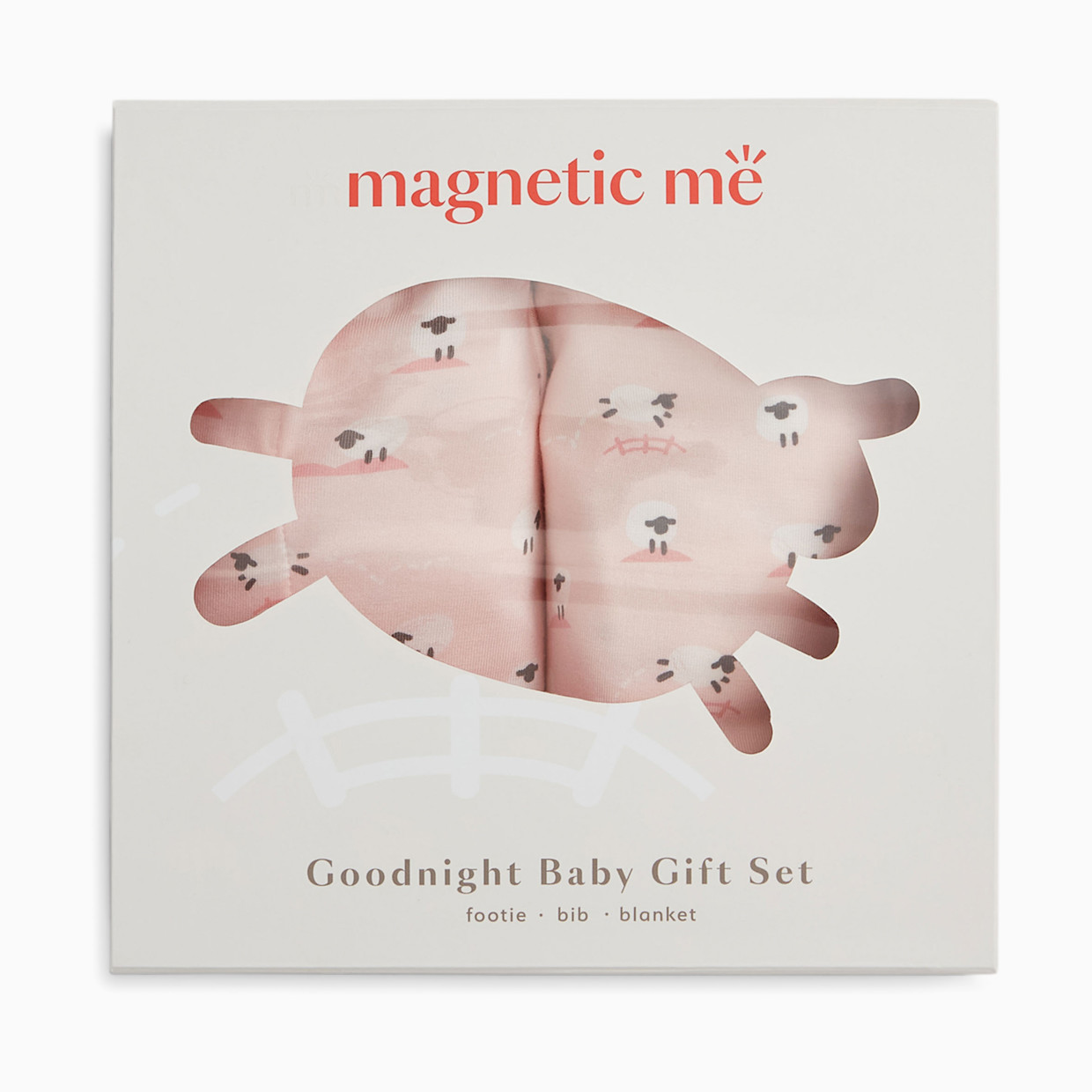 Magnetic Me Modal Magnetic 3 Piece Gift Set - Ba Ba Baby Pink, 0-3 M.