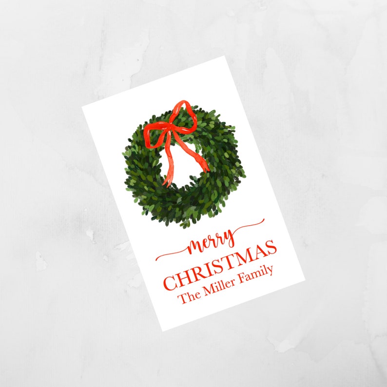 shopmerrymail Personalized Watercolor Gift Tags.