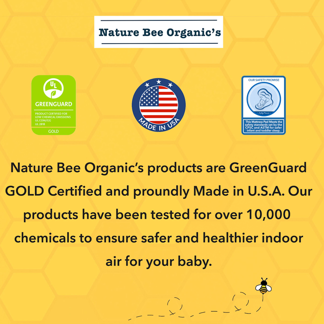 Nature Bee Organic's Ultra Breathable Crib & Toddler Mattress - Organic White, Crib Mattress.