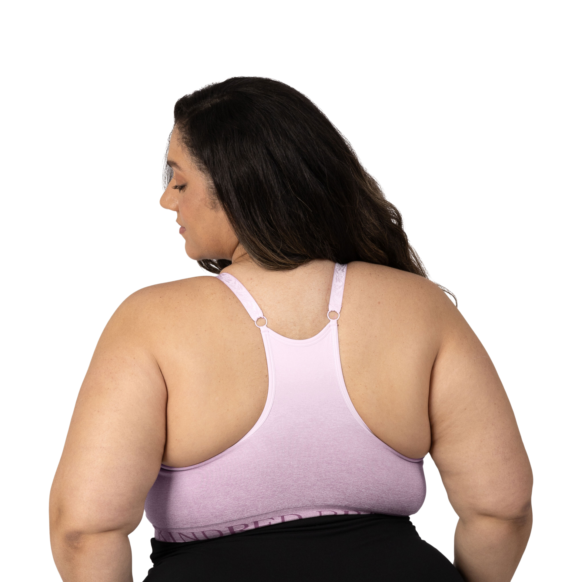 Kindred Bravely Sublime Hands-Free Pumping & Nursing Sports Bra - Ombre Purple, 2 X Busty.