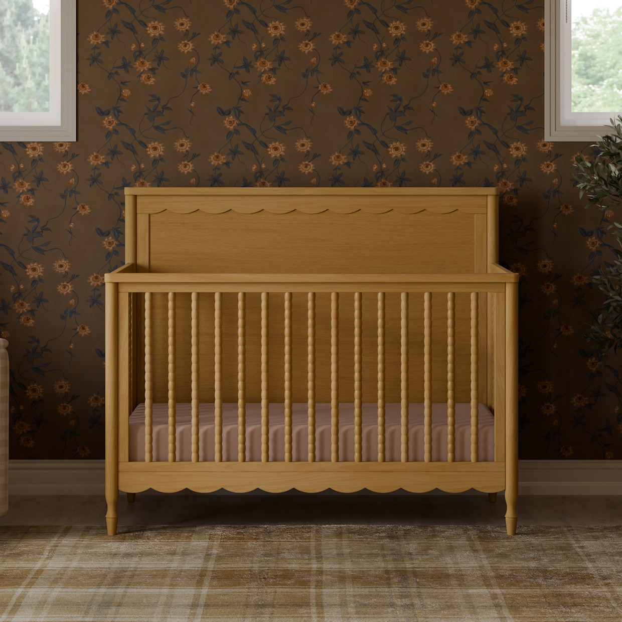 Namesake Ambrosia 4-in-1 Convertible Crib - Honey.
