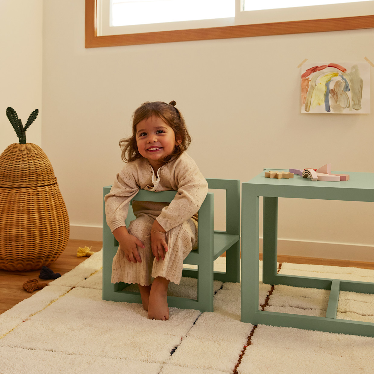 Piccalio Reversible Chair - Green.