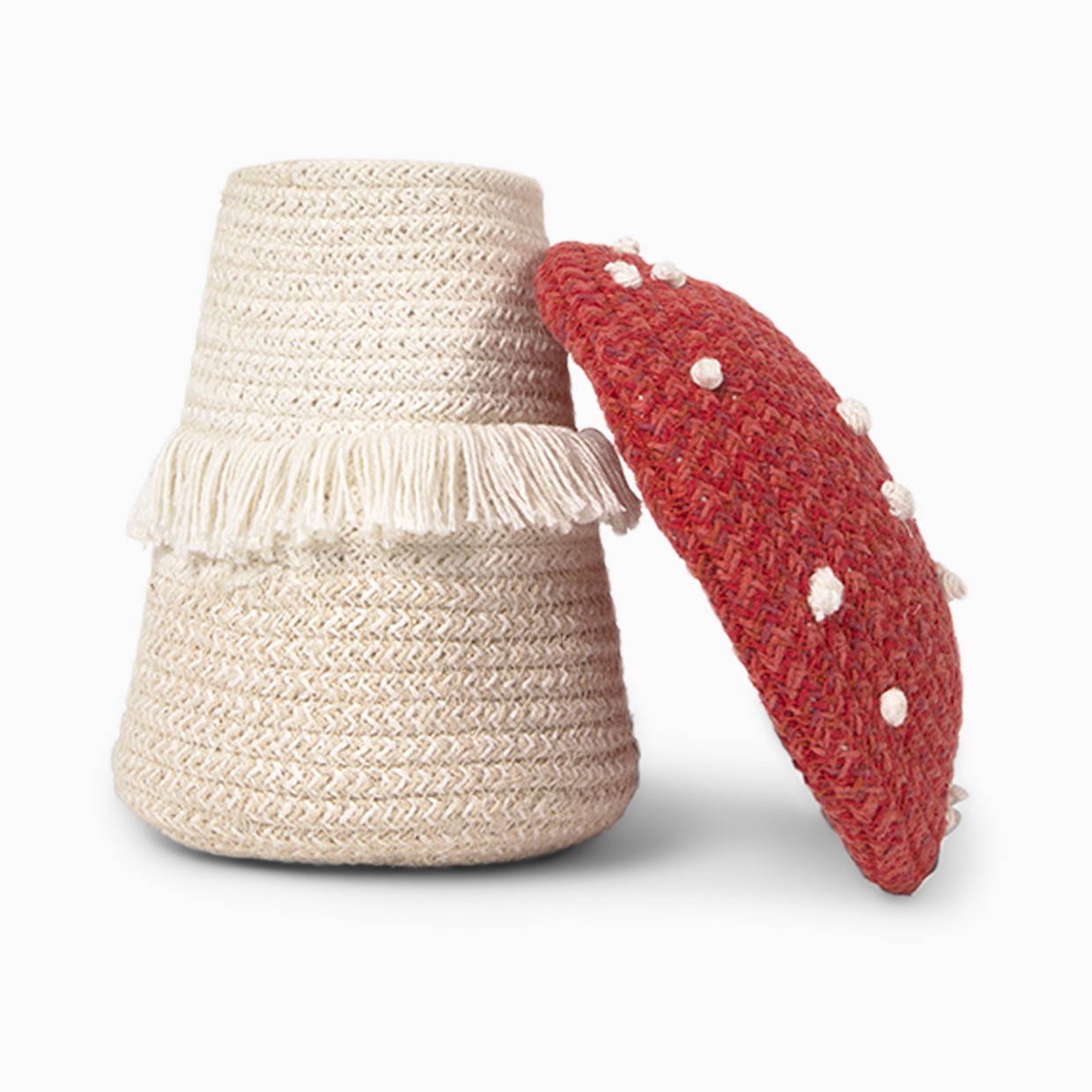 Lorena Canals Red Mushroom Basket - Mini.