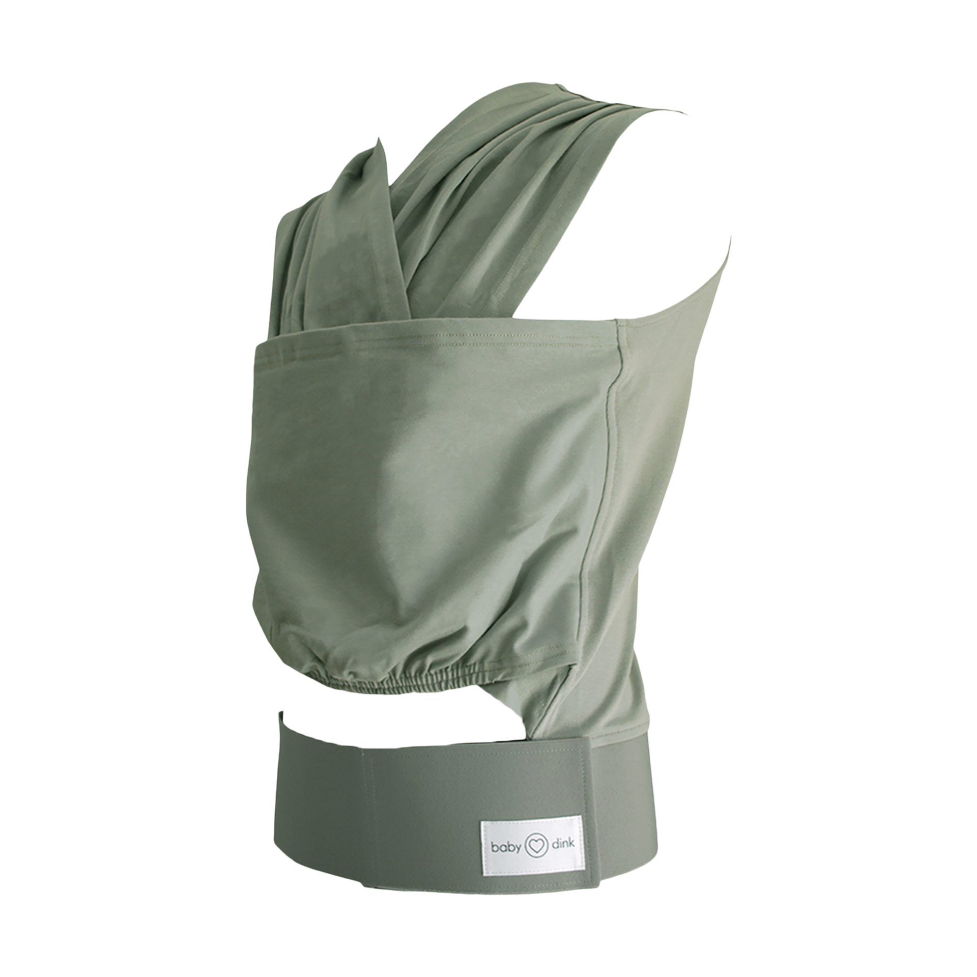BabyDink T-Shirt Newborn Wrap Carrier - Sage, XL.