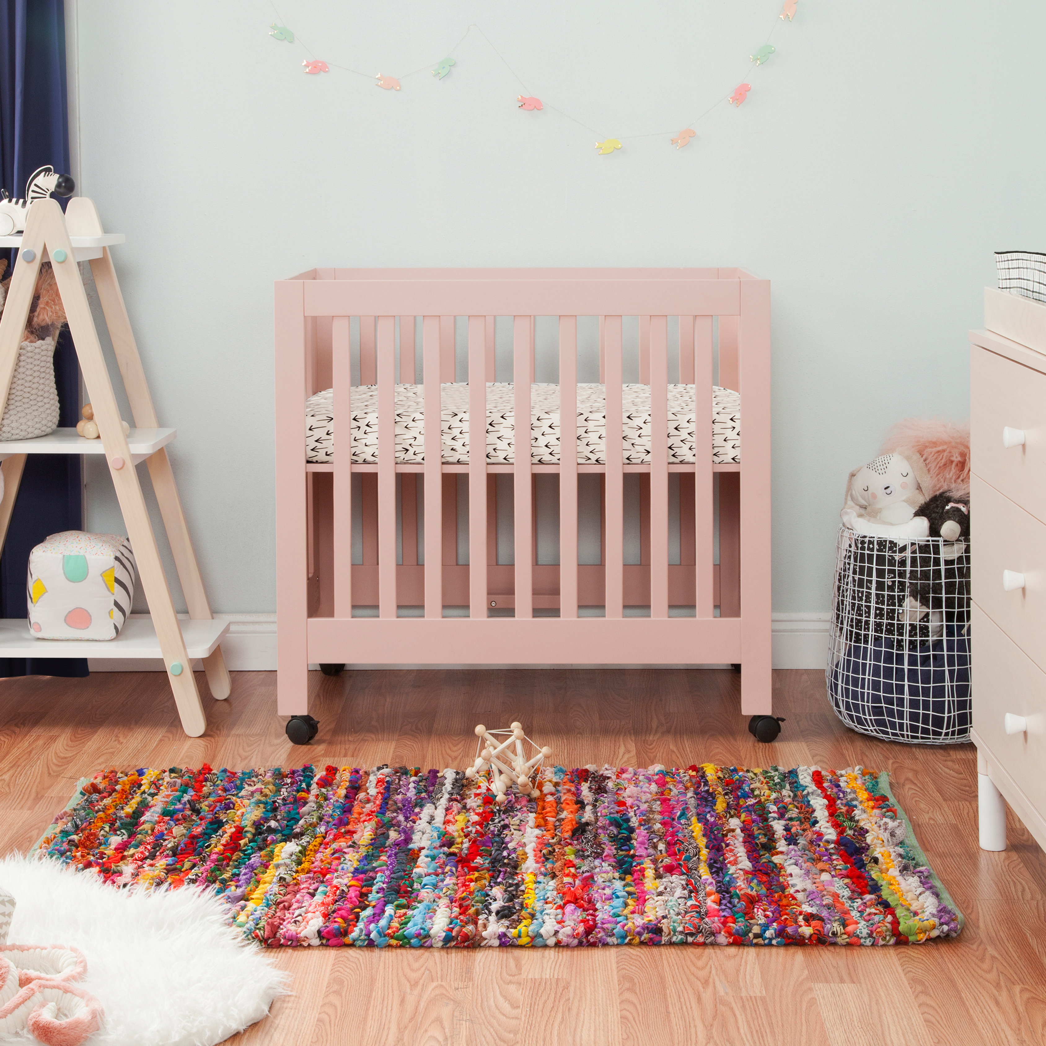 babyletto Origami Mini Crib Pink Babylist Shop