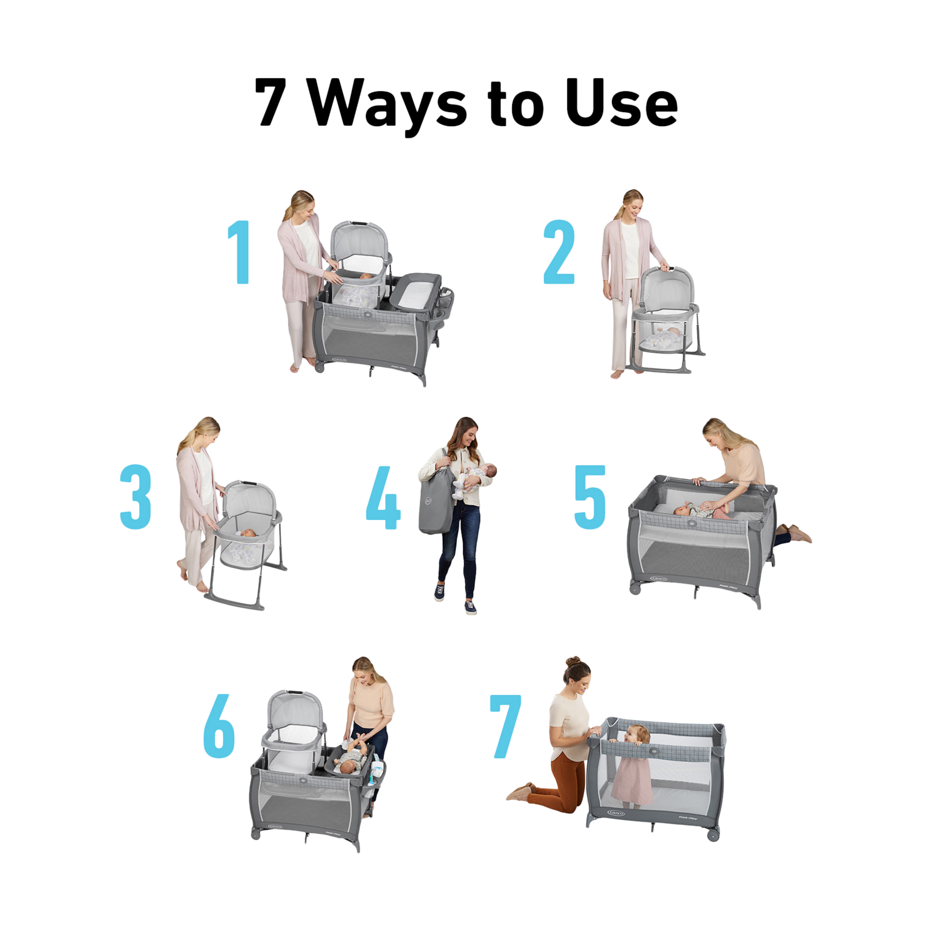 Graco Graco Pack 'n Play Day2Dream Travel Bassinet Playard.