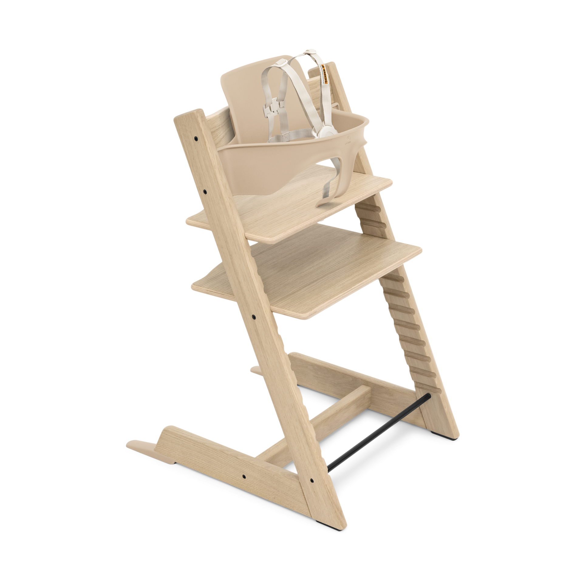 Stokke Tripp Trapp High Chair² + Tray Bundle - Oak Natural/White.