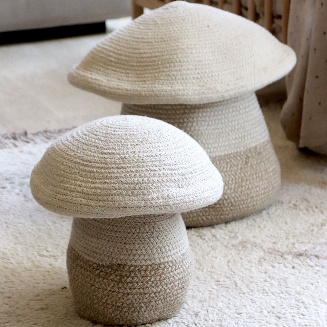 Lorena Canals Mushroom Basket - Mama.
