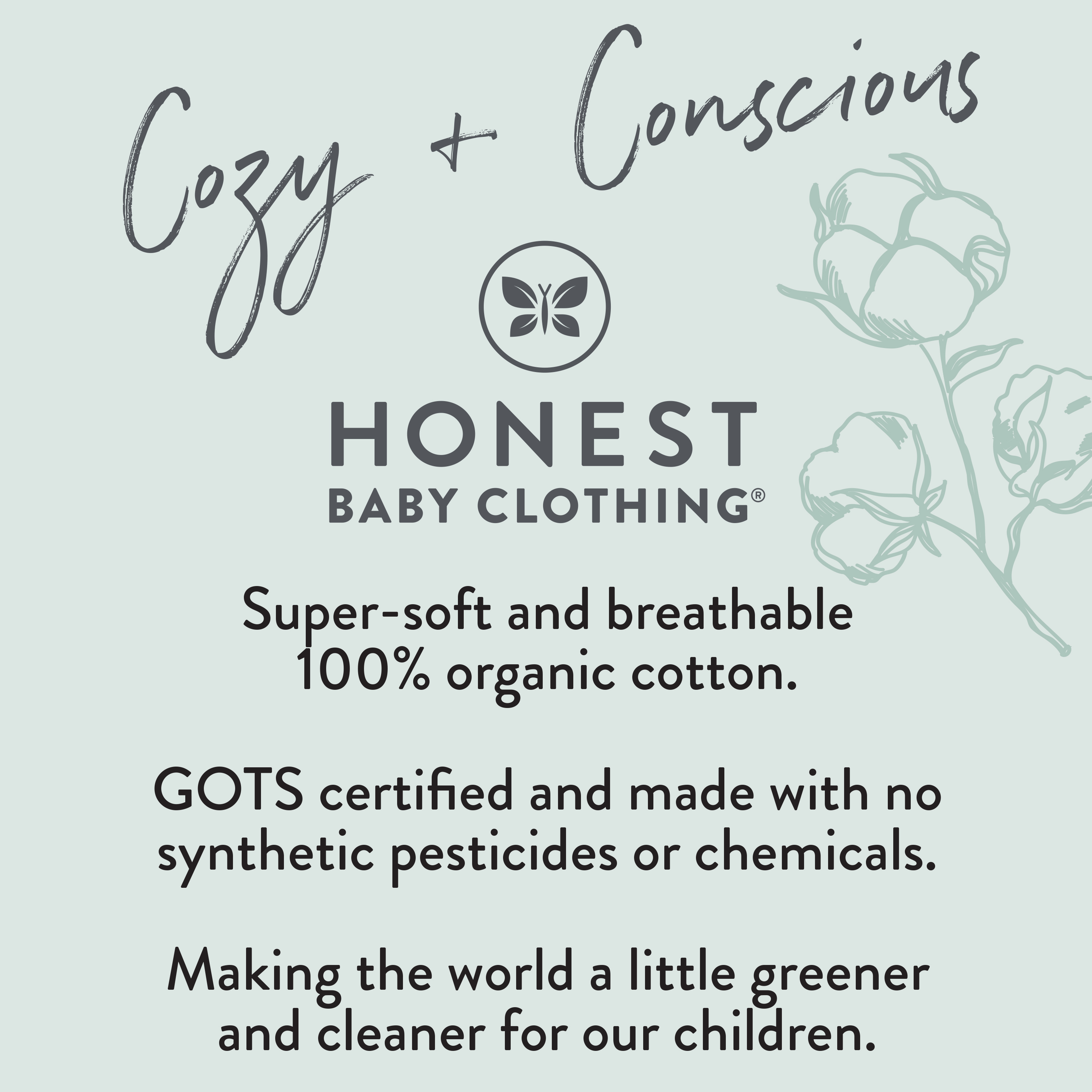 Honest Baby Clothing 10-Pack Organic Cotton Baby Terry Wash Cloths - White, Os.