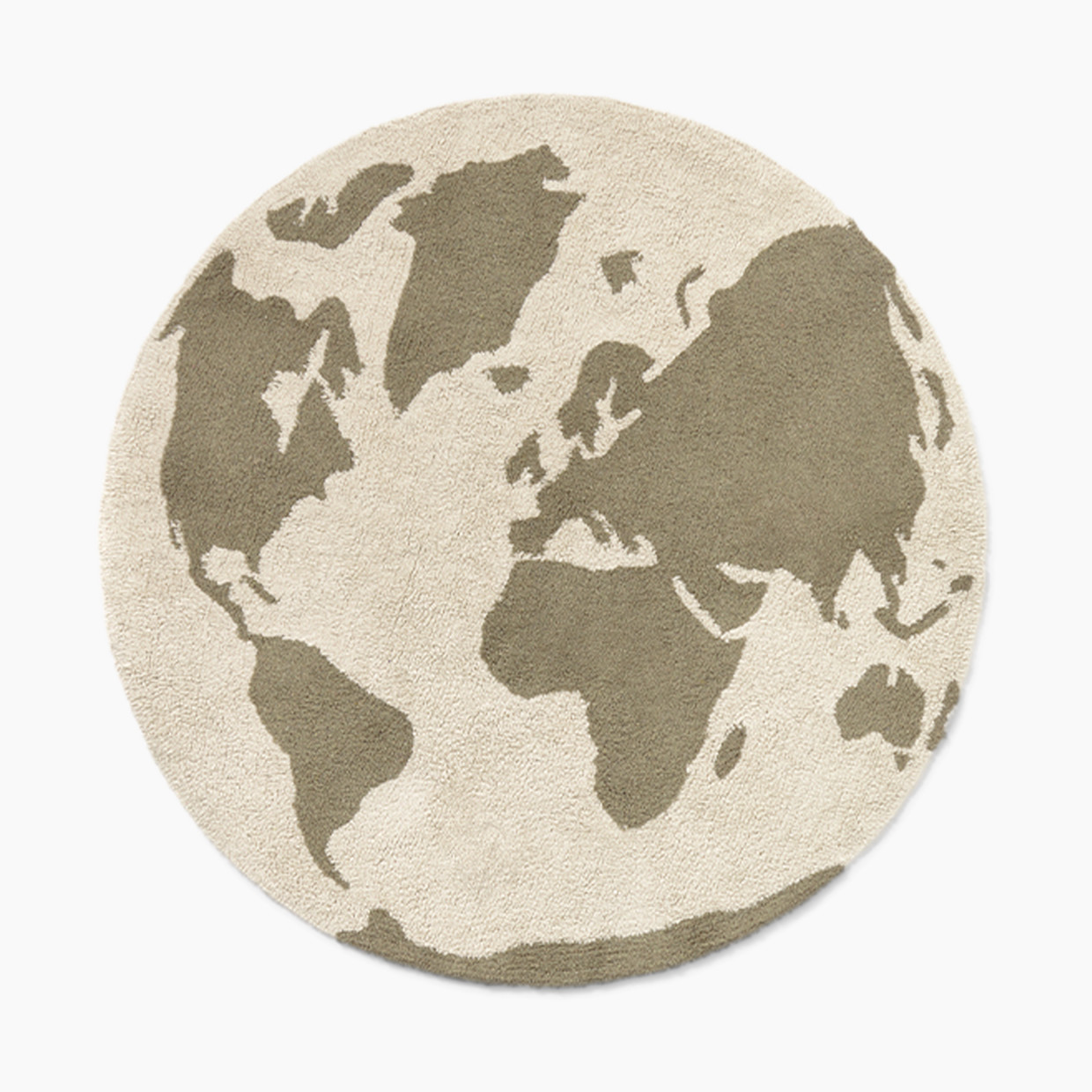 Lorena Canals World Map RugCycled Washable Rug.