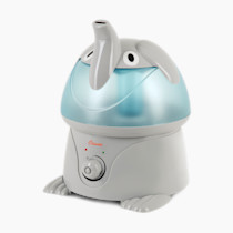 Crane Ultrasonic Elephant Humidifier, 1 Gallon Cool Mist Animal Humidifier for Nursery and Bedroom, Auto Shut-Off, Optional Filter