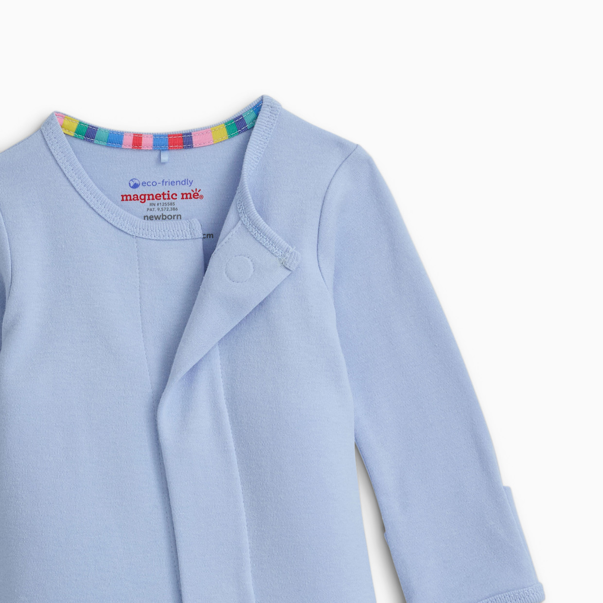 Magnetic Me Organic Cotton Magnetic 4-Pack Footie - On The Go Multi, 0-3 M.