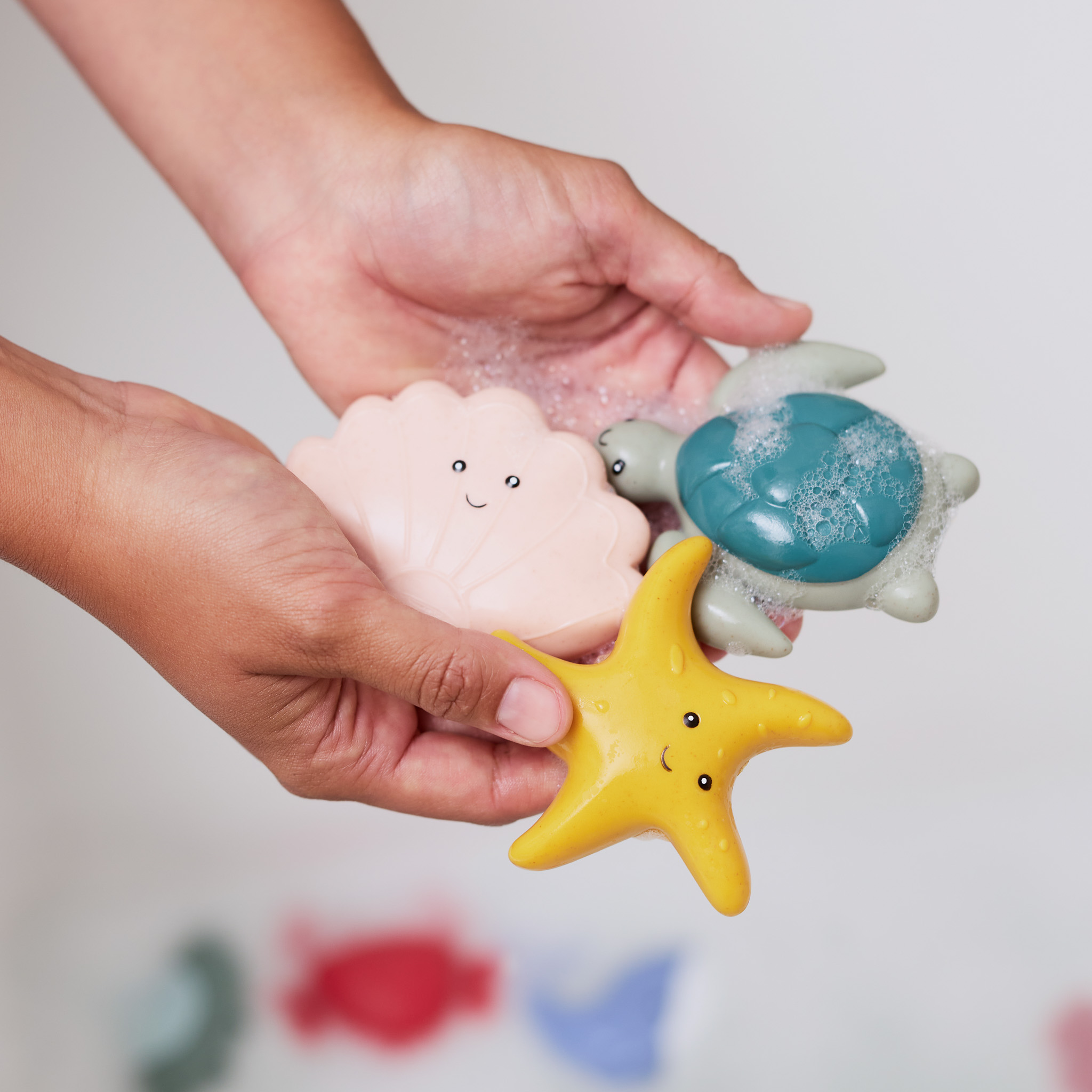 Milou Sea Creature Bath Toys.