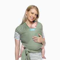 Moby Baby Wrap Carrier Classic for Newborns to Toddlers (8-33lbs), Infant Sling Carrier, Lightweight & Hands Free Design, Adjustable for All Body Types (Pear)