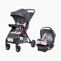 Baby Trend Passport® Cargo Stroller Travel System with EZ-Lift™ PLUS Infant Car Seat, Pink Bamboo