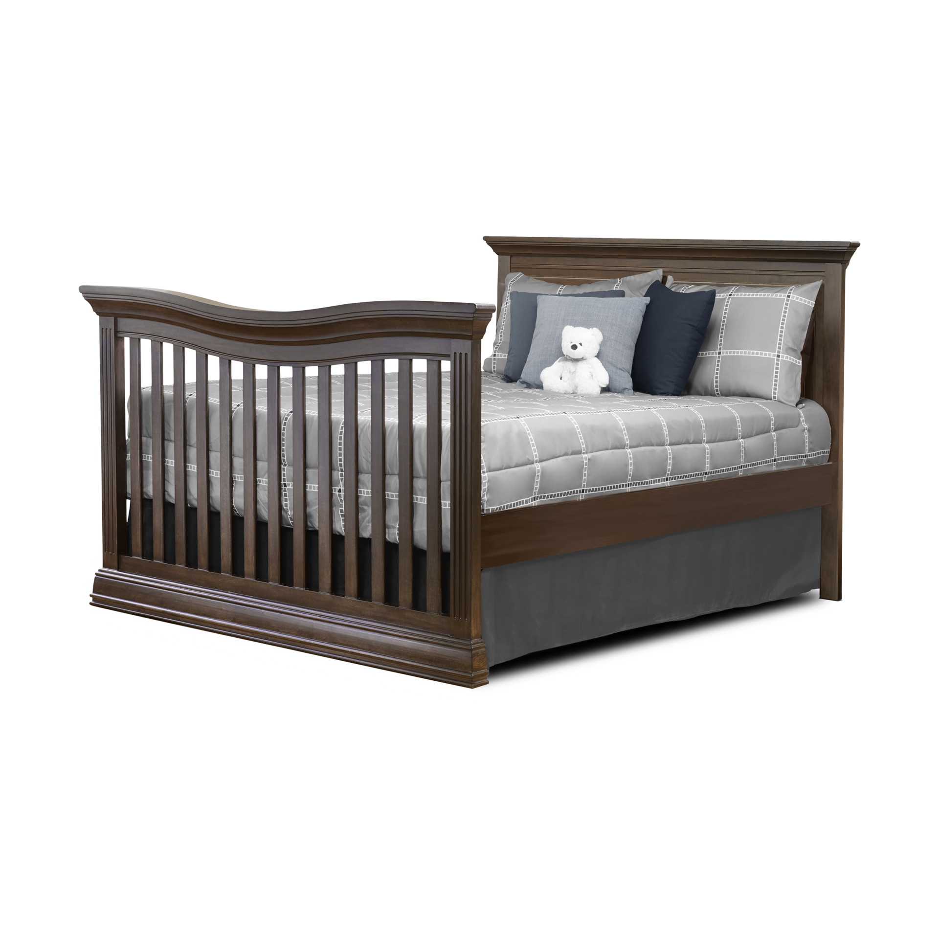 Sorelle Providence Flat Top 4-in-1 Convertible Crib - Chocolate.