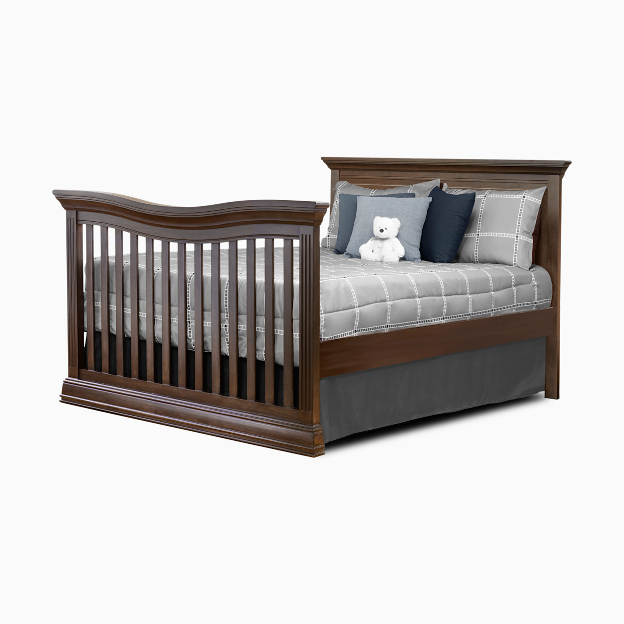 Sorelle Providence Flat Top 4-in-1 Convertible Crib - Chocolate.