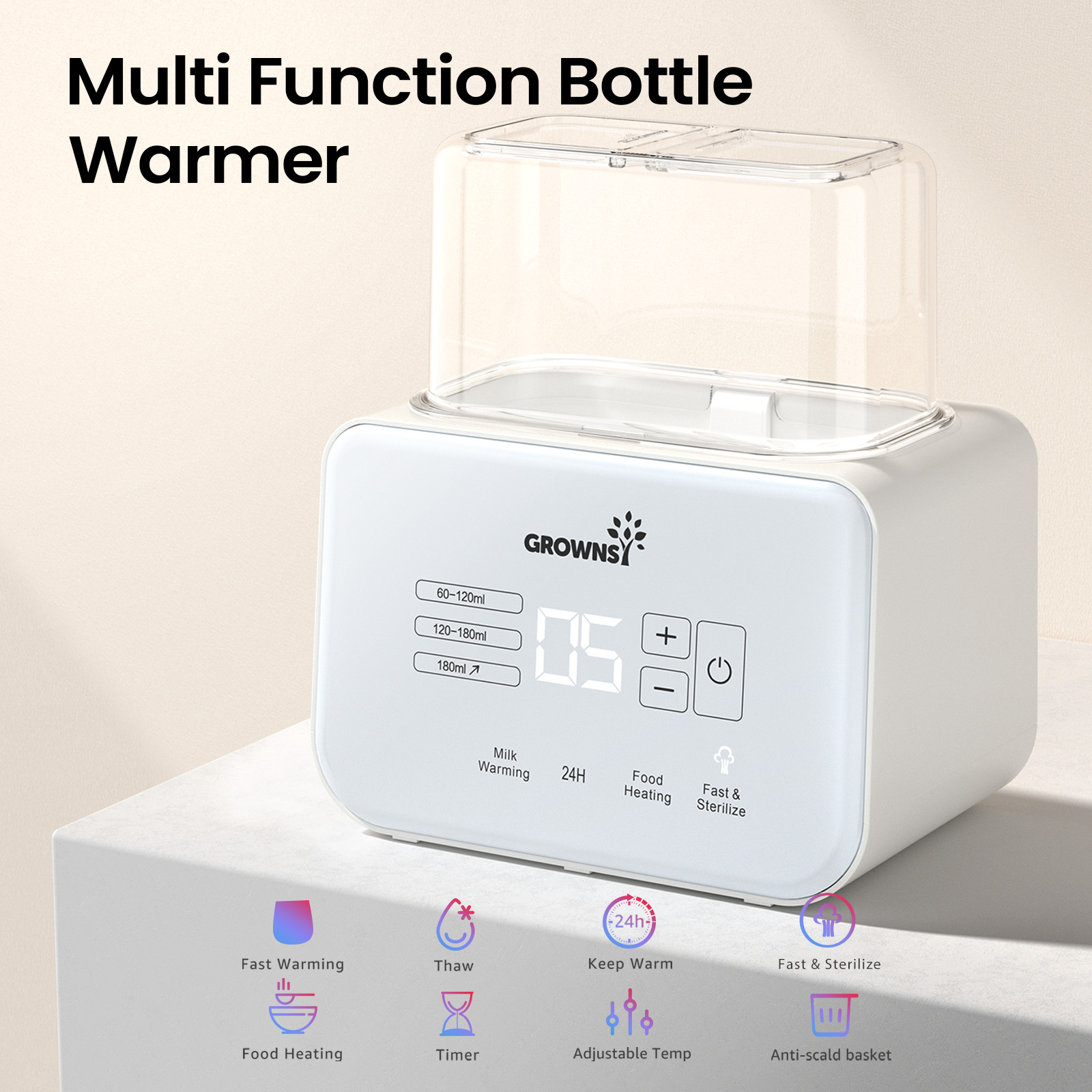 GROWNSY Multi Function Baby Bottle Warmer.