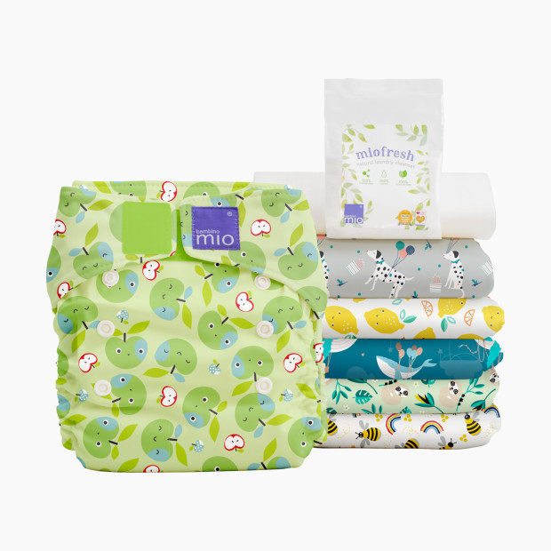 Bambino Mio Miosolo All-In-One Reusable Cloth Diaper Set (6 Pack) - Classic Favorites.