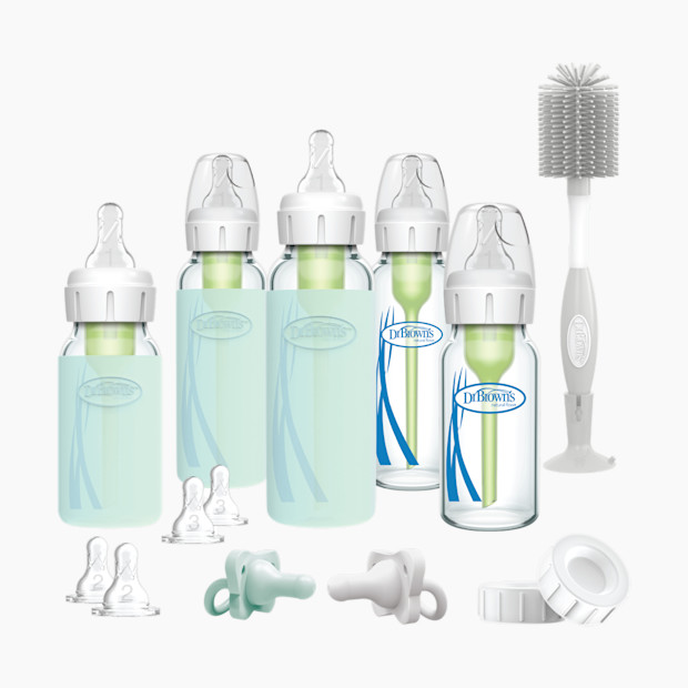 Dr. Brown's Options+ Narrow Glass Baby Bottle Starter Gift Set.