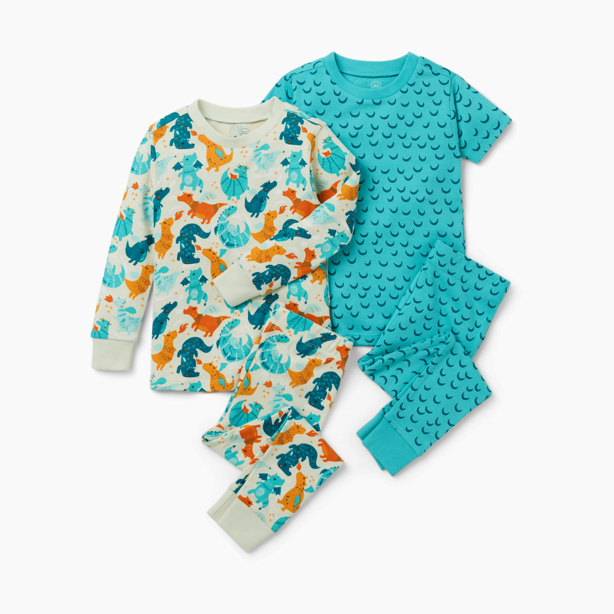 Small Story Pajamas Set 2 Pack - Sleepy Dragons, 12 M.