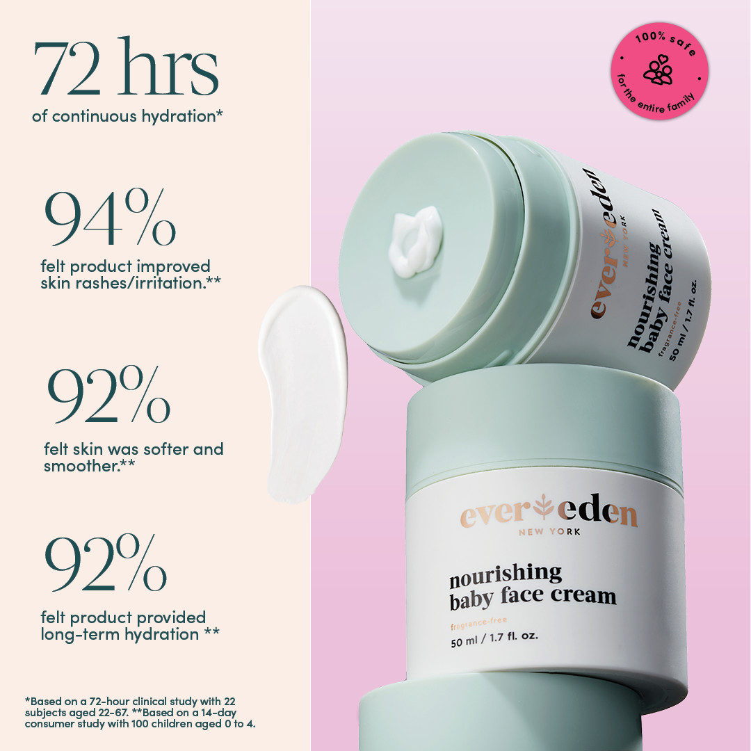 Evereden Nourishing Baby Face Cream - Fragrance Free, 50ml.