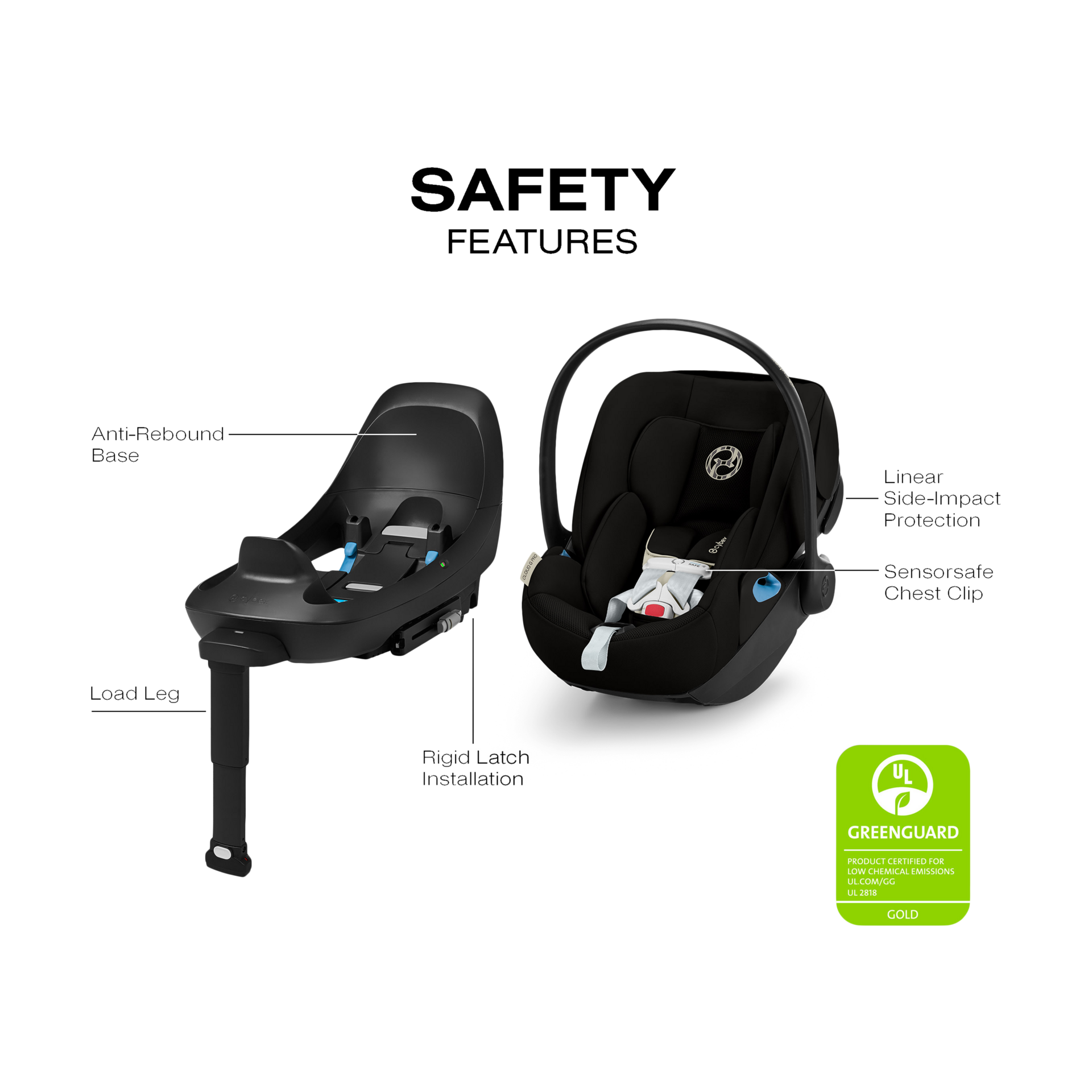 Cybex Balios S Lux + Cloud G Pro Travel System - Moon Black.