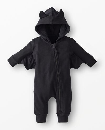 Hanna Andersson Baby Halloween French Terry Bat Romper.