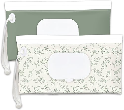 cephira Baby Wipes Pouch for Travel (2-Pack).