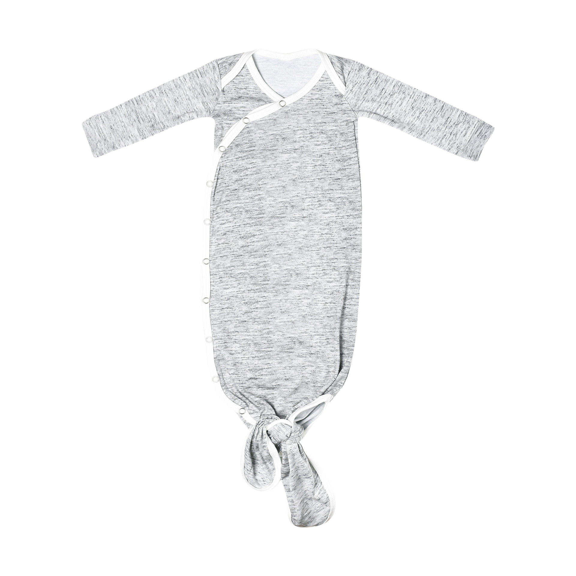 Copper Pearl Baby Gown - Knotted Newborn Sleepers for Baby Boy and Girl, Soft Stretchy Long Sleeve Infant Gowns with Bottom Tie and Hand Mittens, Perfect Hospital Coming Home Outfit (Asher)