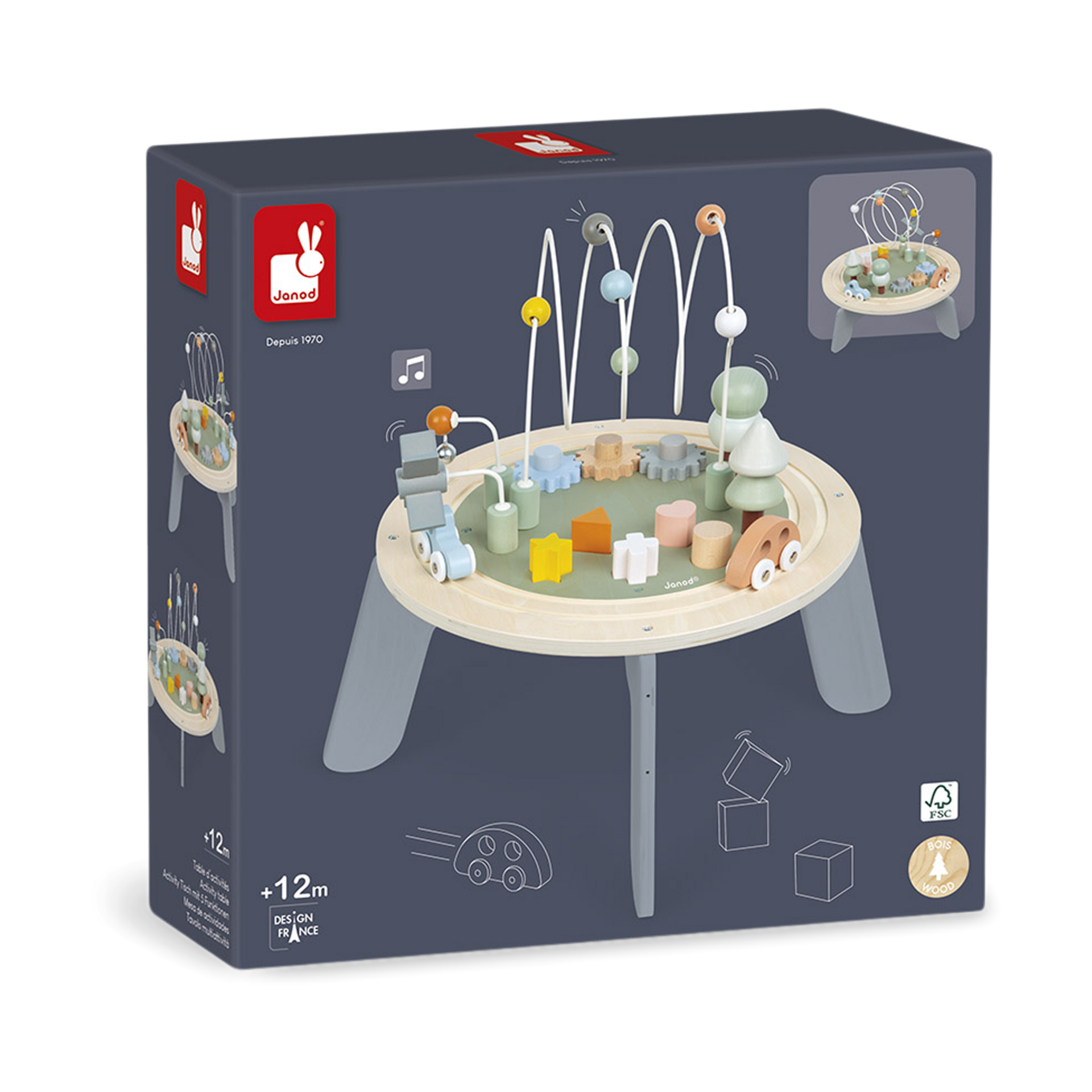 Janod Sweet Cocoon Activity Table.