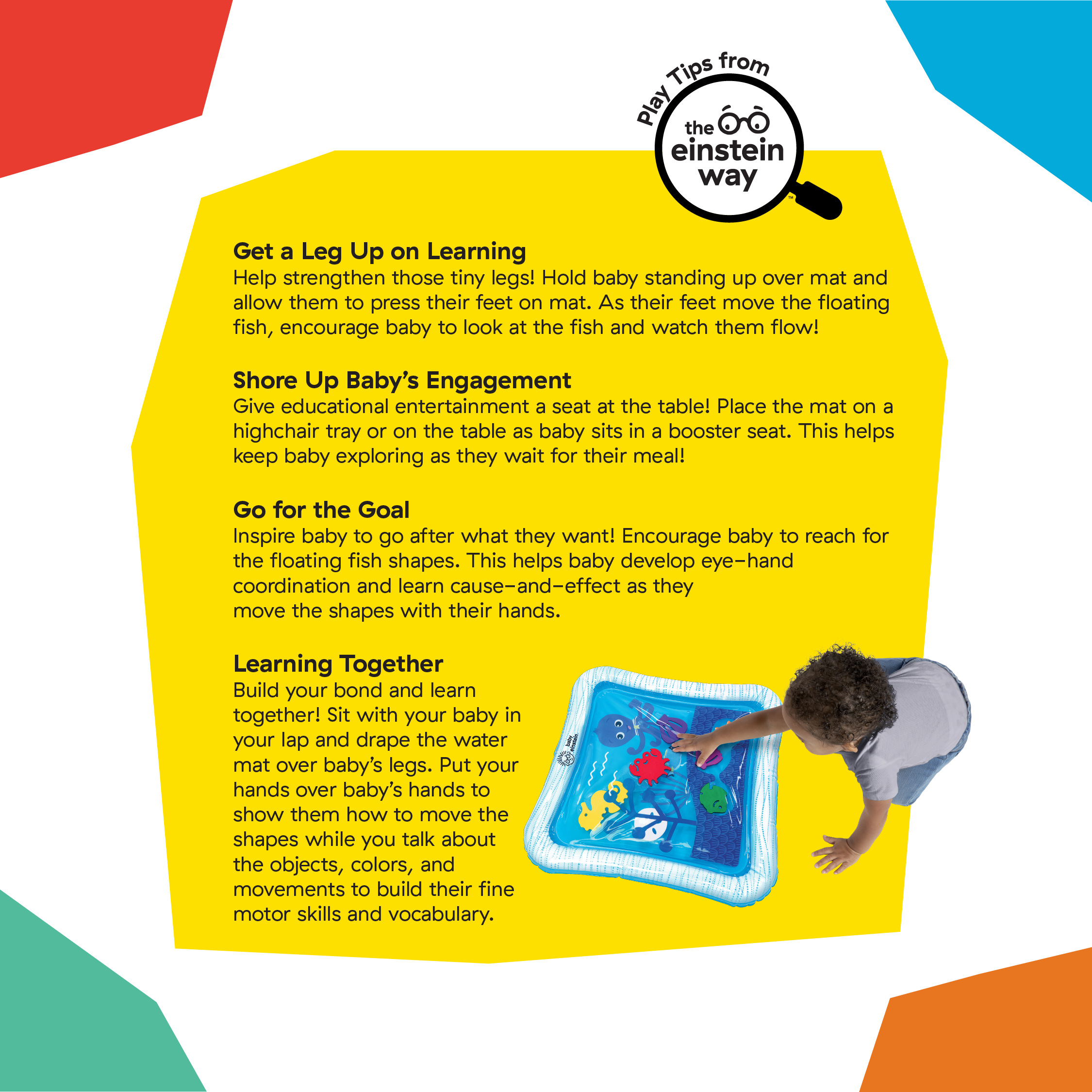 Baby Einstein Opus's Ocean of Discovery Water Play Mat Sensory Toy.