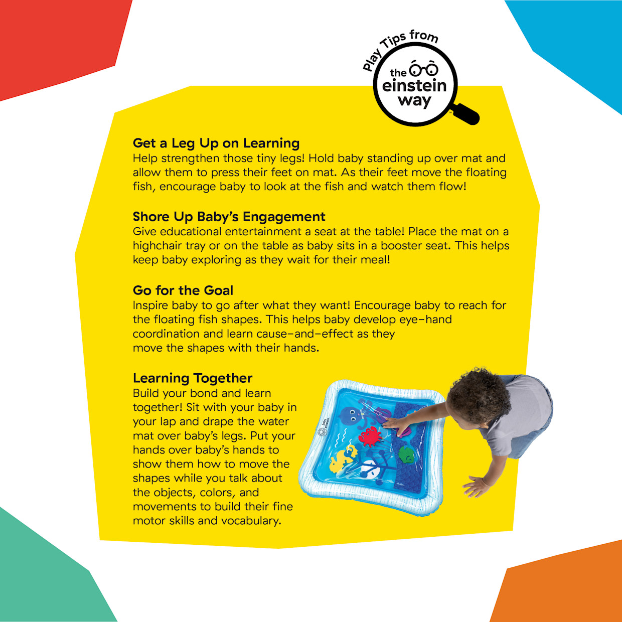 Baby Einstein Opus's Ocean of Discovery Water Play Mat Sensory Toy.