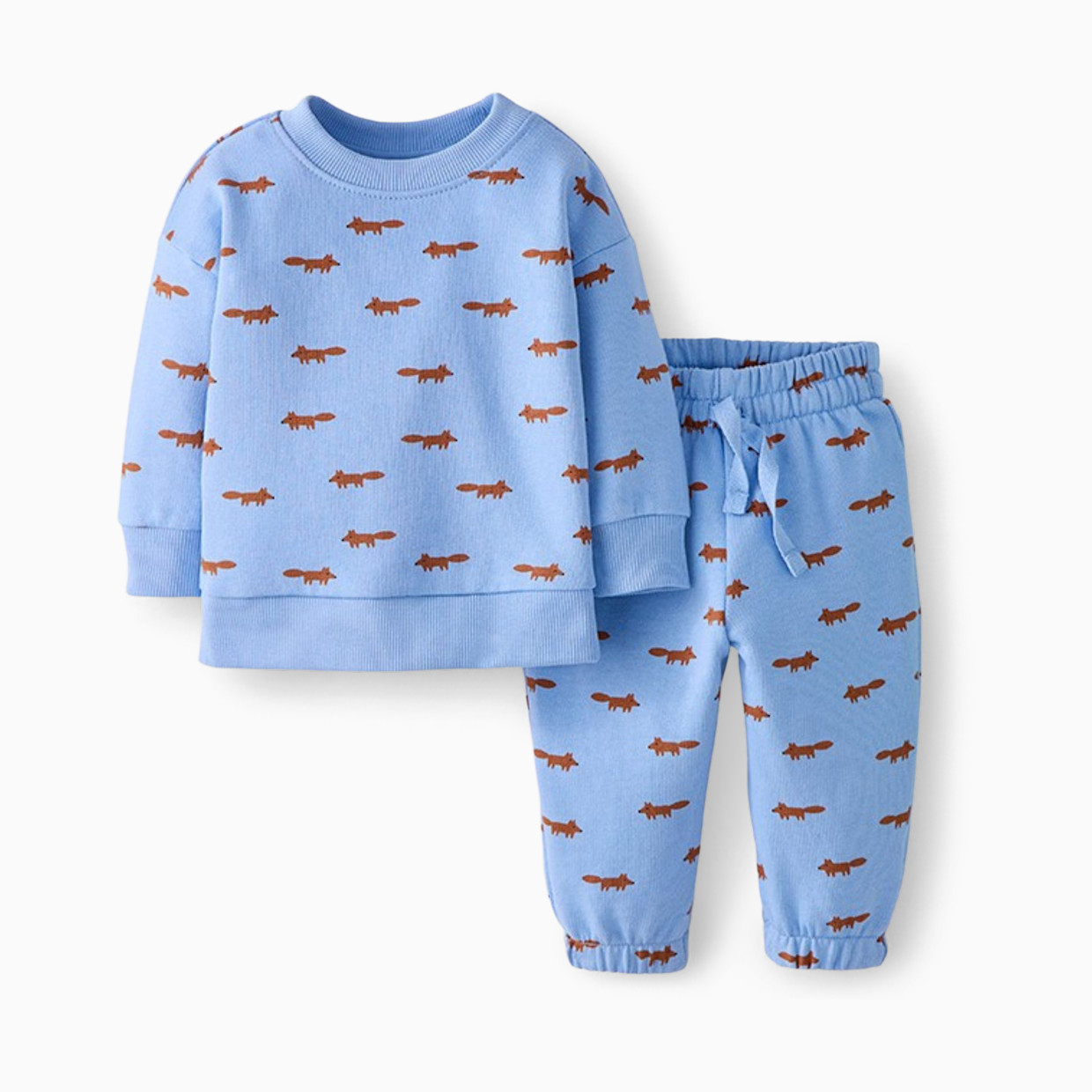 Hanna Andersson Baby French Terry Sweatsuit Set - Foxy, 6-12 M.