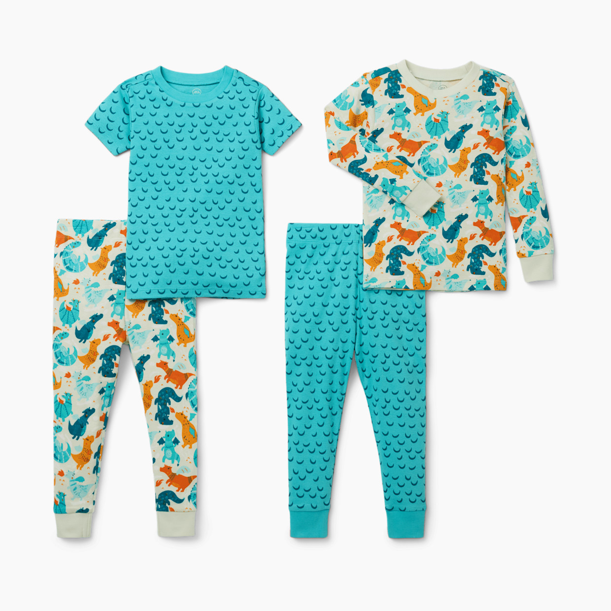 Small Story Pajamas Set 2 Pack - Sleepy Dragons, 12 M.
