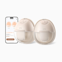 eufy Security Heated Breast Pump S1, Hands-Free Breast Pump with Industry-Leading HeatFlow Tech, App-Controlled OptiRhythm, Hospital-Grade Suction, Leakproof, Slim and Ultra-Quiet for in-Bra Use