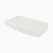 Little Unicorn Premium Changing Pad Cover | Extra Soft & Breathable Muslin Fabric (Tan Gingham)