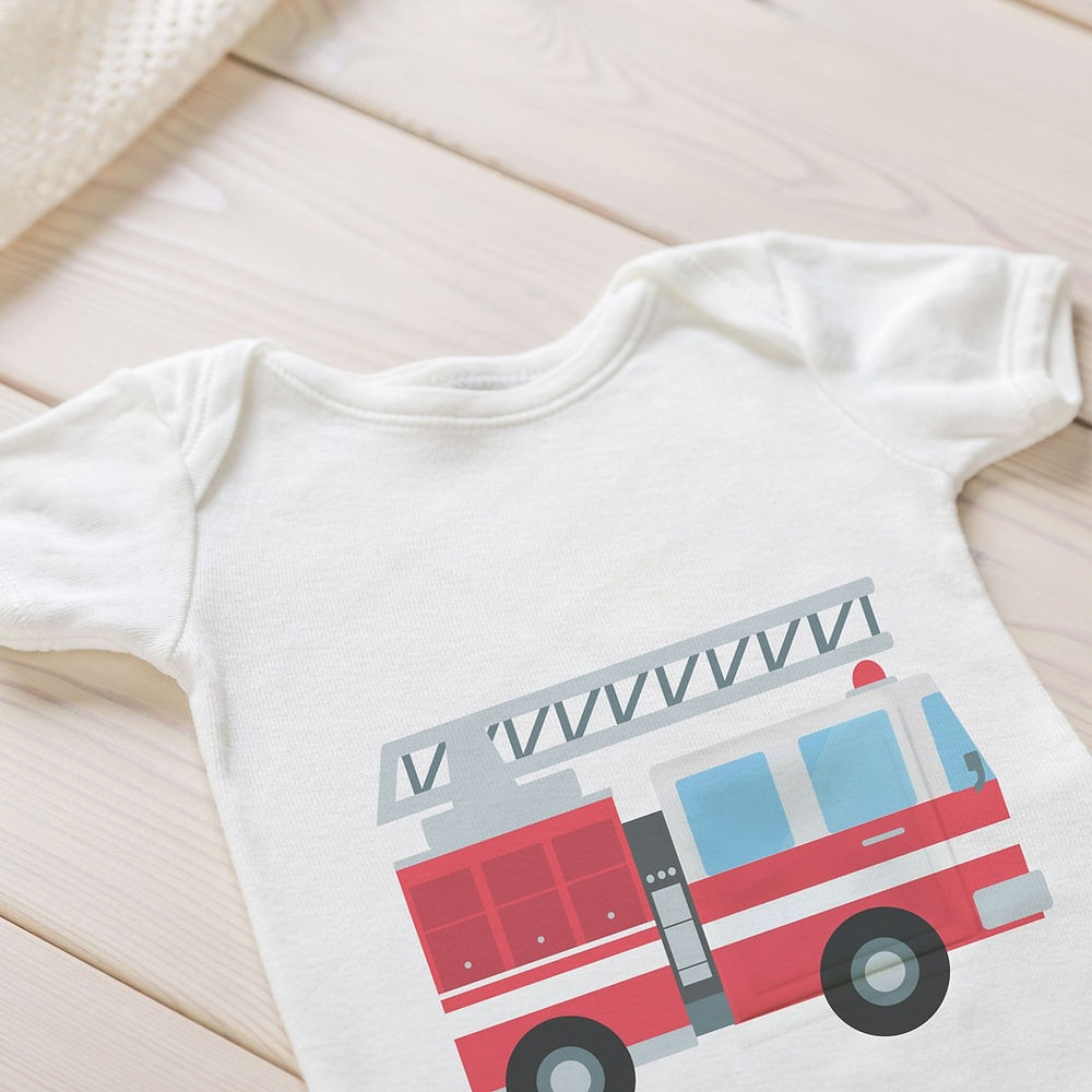 Patti And Ricky Firetruck G-Tube One-Piece.