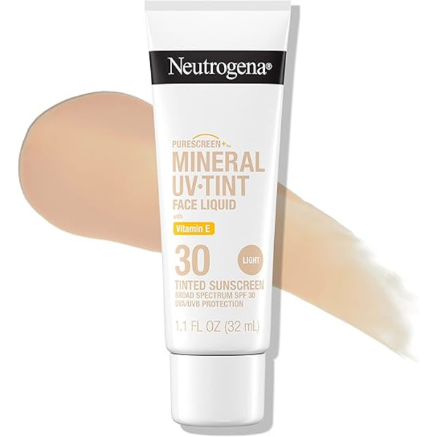 Neutrogena Purescreen+ Tinted Sunscreen for Face with SPF 30.