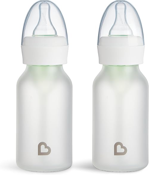 Munchkin Bond Silicone Coated Glass Baby Bottles.
