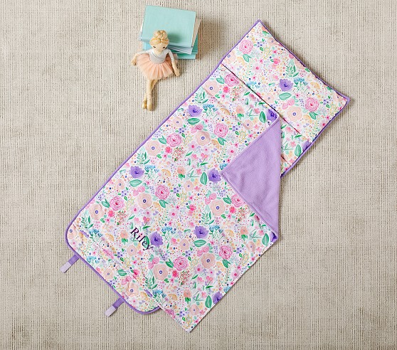 Pottery Barn Kids Mackenzie Lavender Floral Blooms Nap Mat - $69.00.