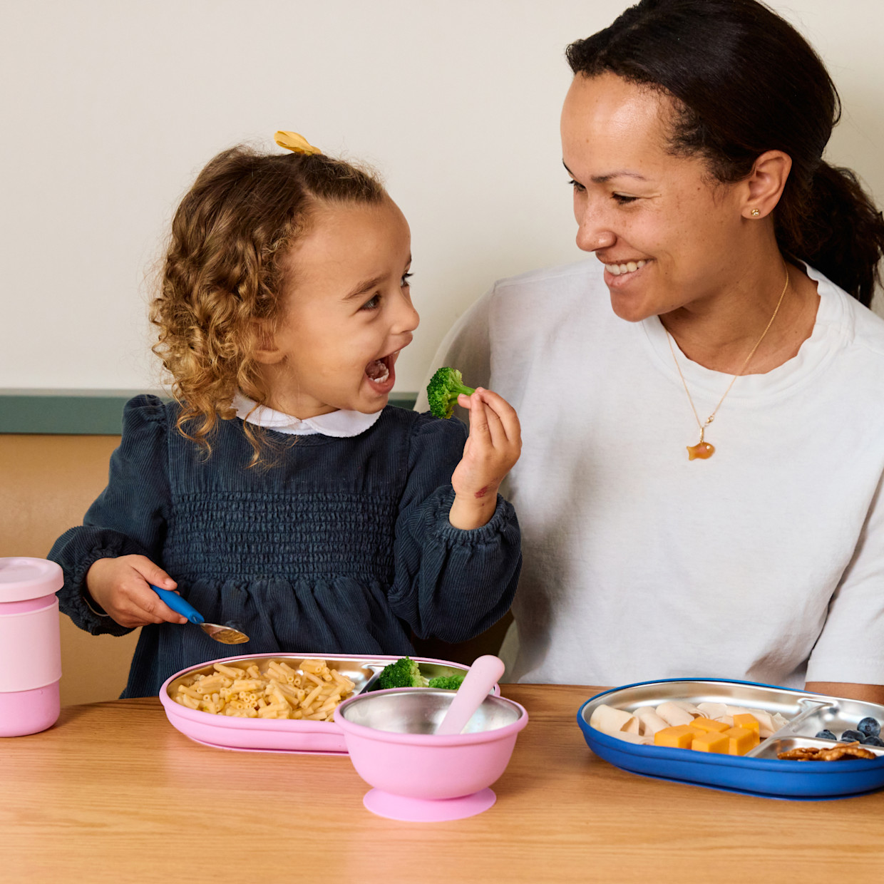 Lalo Stainless Mealtime Essentials - 5pc Set - Sage.