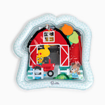 Baby Einstein Farm Explorers Cal's Sensory Barn Water Mat for Babies, Baby Plat Mat, 6 Floating Farm Shapes for Cause & Effect, Multisensory, Ages 0-36 Months