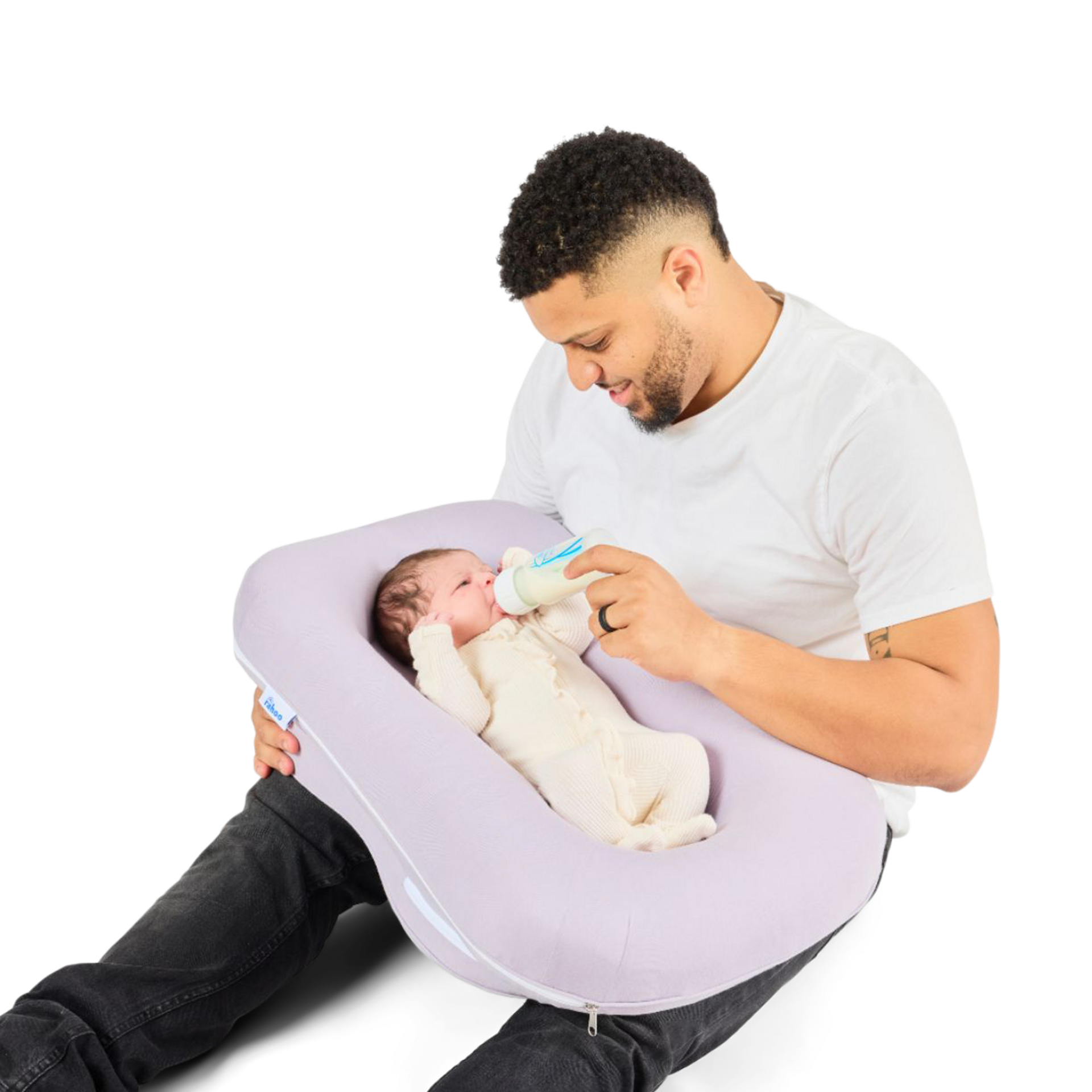 Rahoo Baby Learn & Lounge 3in1 Newborn Lounger Space Gray