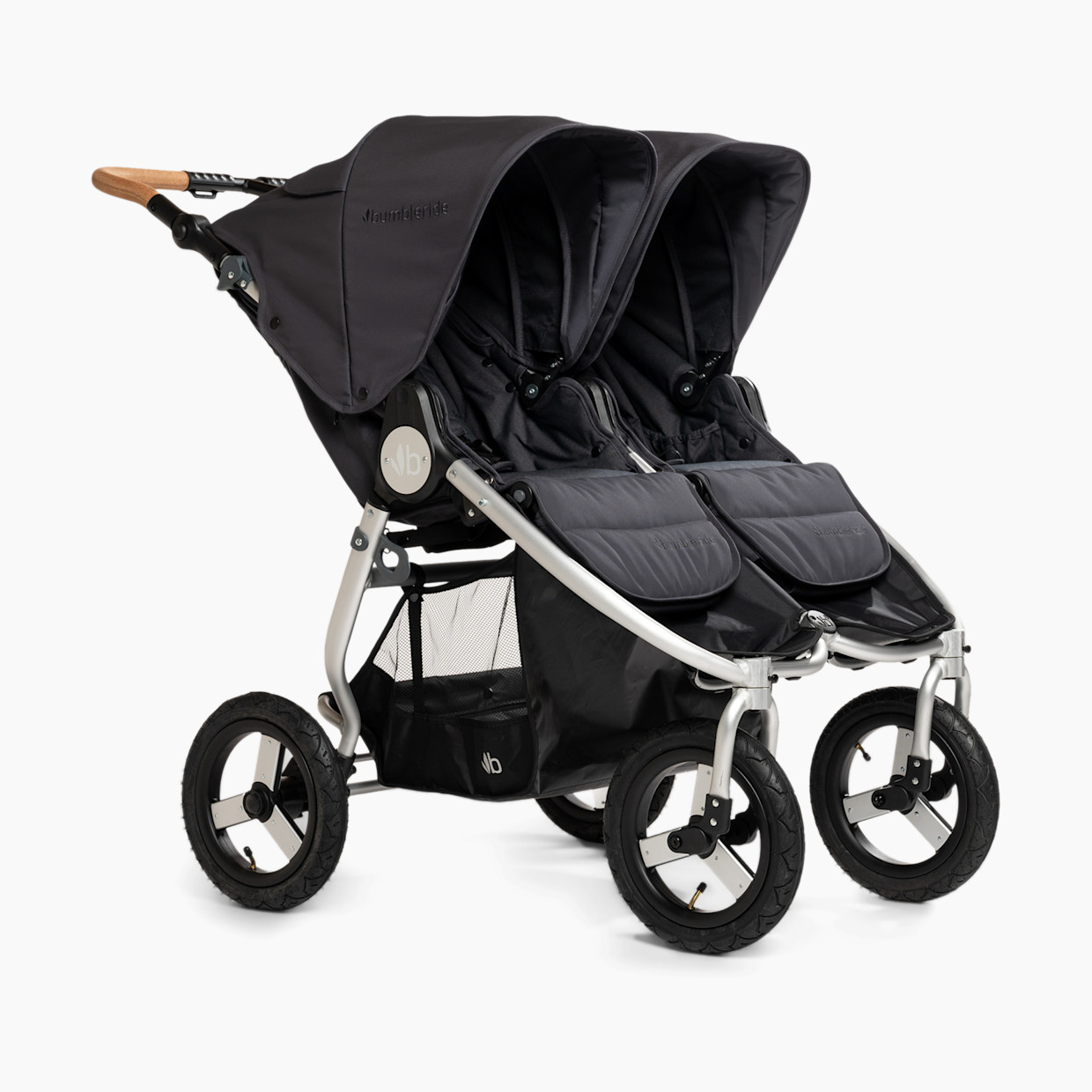 Bumbleride Indie Twin Double Jogging Stroller - Dusk Grey.