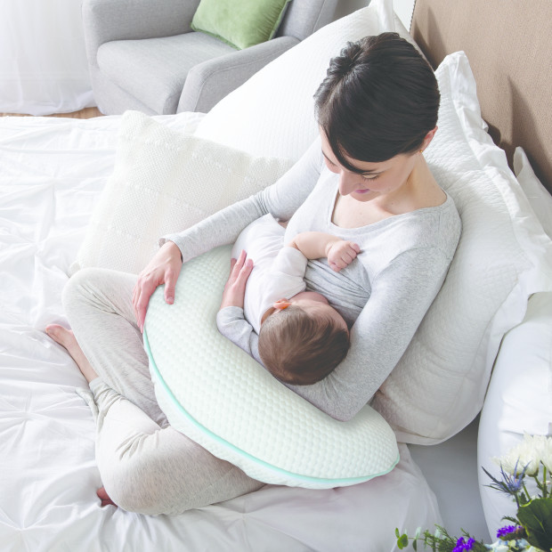 Boppy COVER ONLY: Preferred Milestones Nursing Pillow Cover - Milestone Cream.