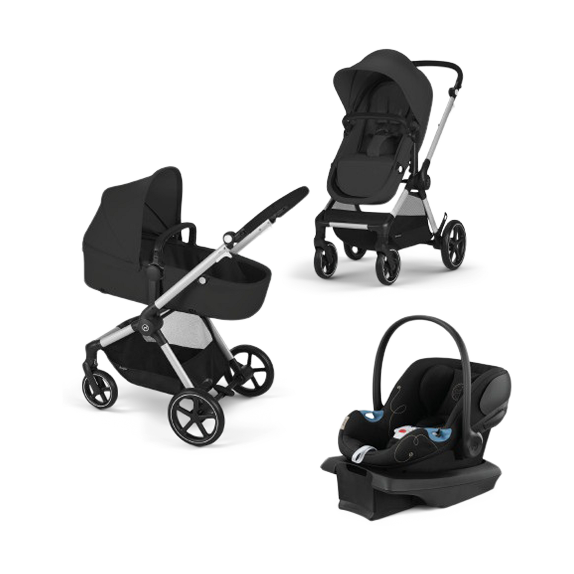 Cybex EOS 5-in-1 Travel System Stroller + Lightweight Aton G Infant Car Seat.
