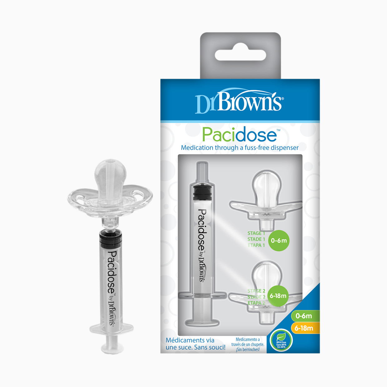 Dr. Brown's Pacidose Medicine Dispenser, 0-6m, 6-18m.