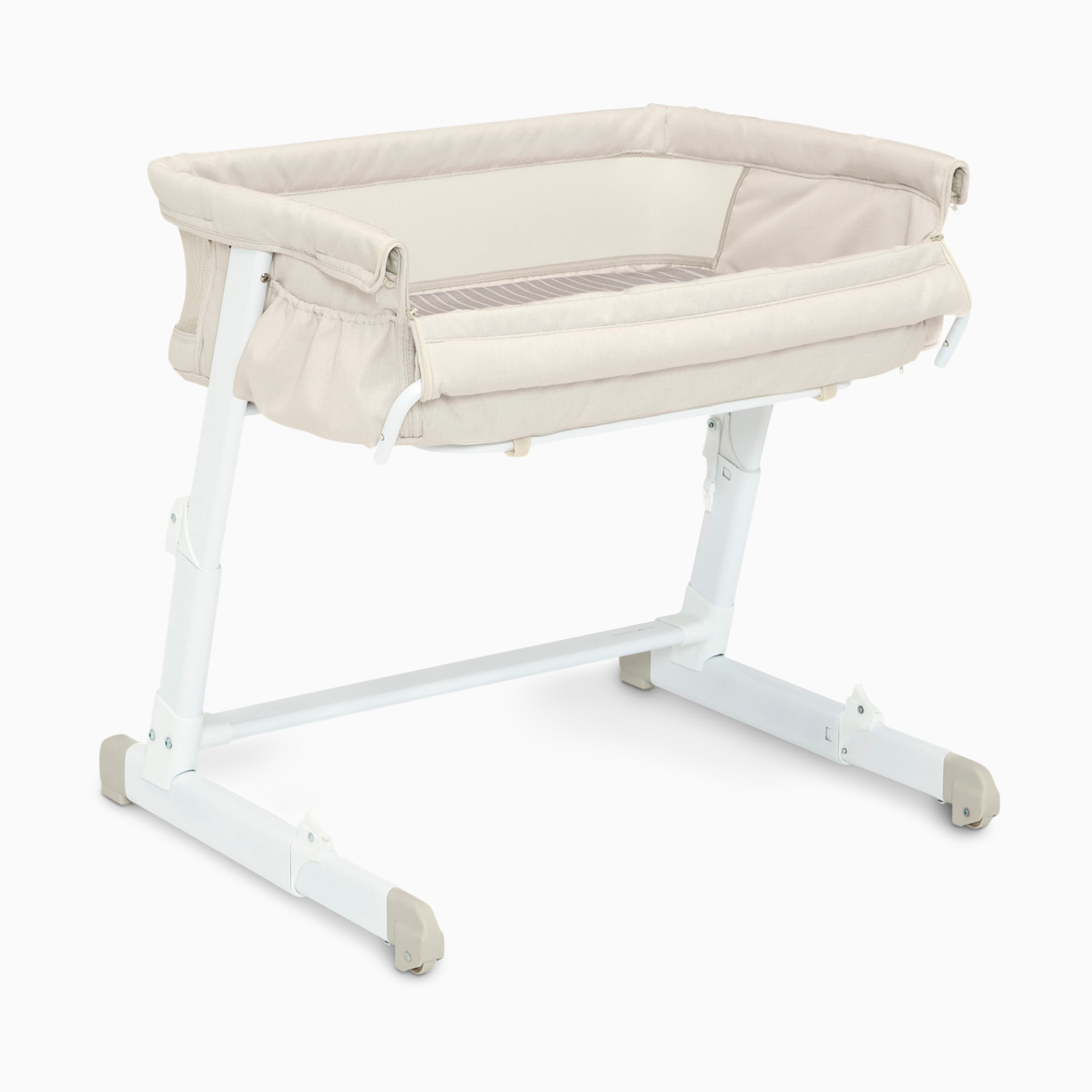 Delta Children babyGap Whisper Bedside Bassinet - Grey Stripes